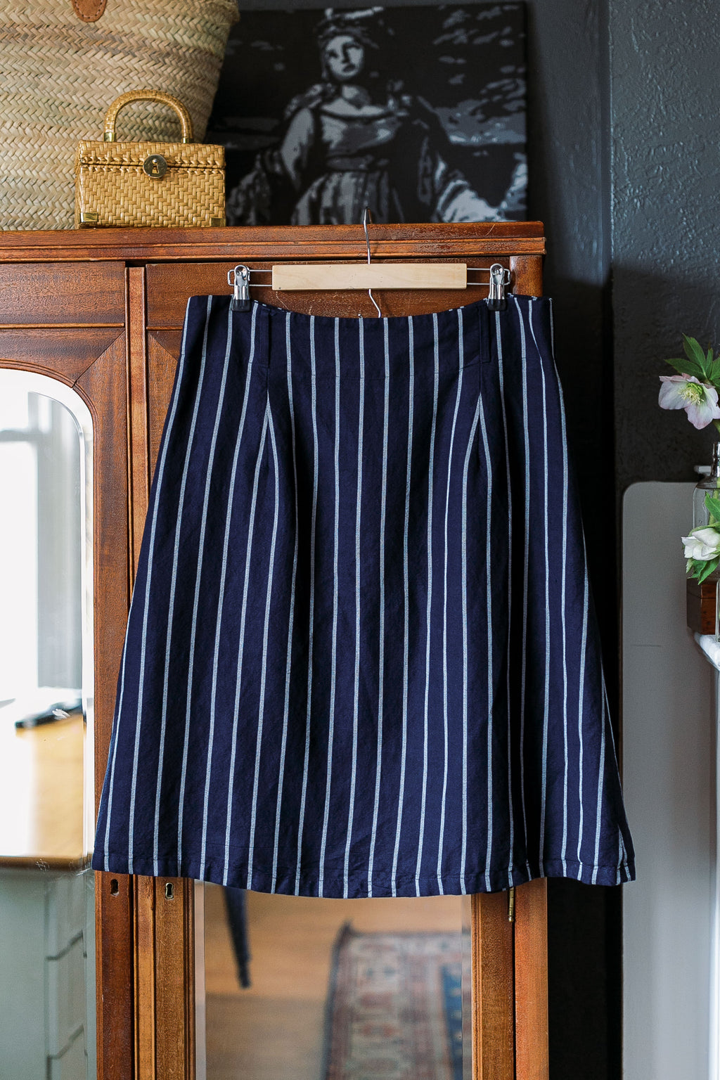 Ann Taylor Pinstripe Skirt