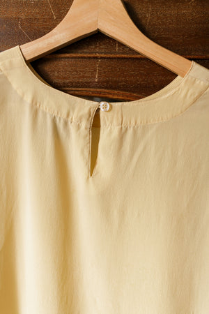 Pure Silk Butter Cream Blouse