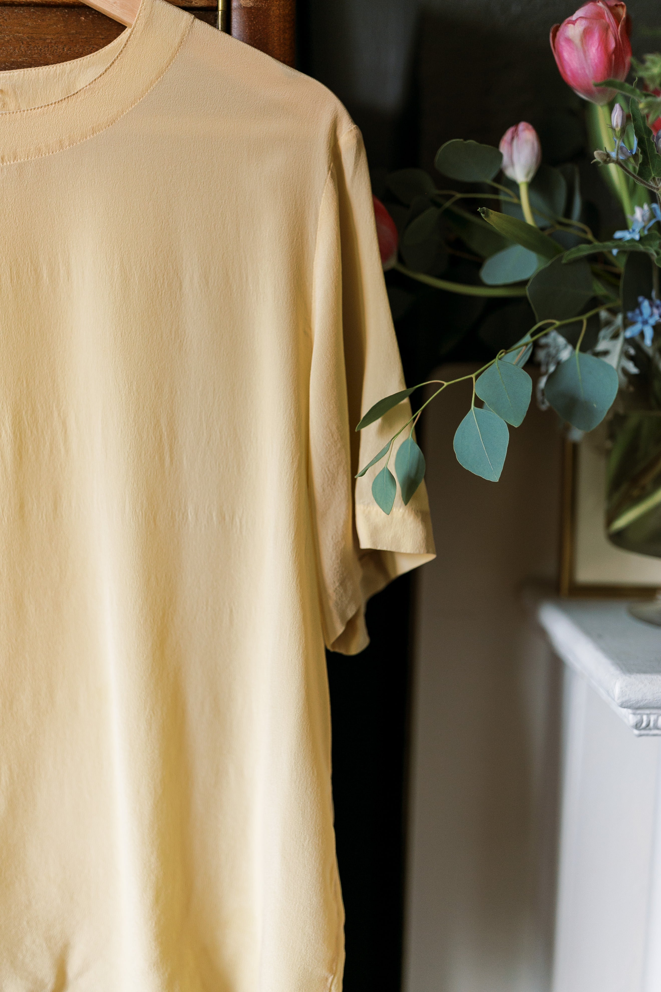 Pure Silk Pale Yellow Blouse