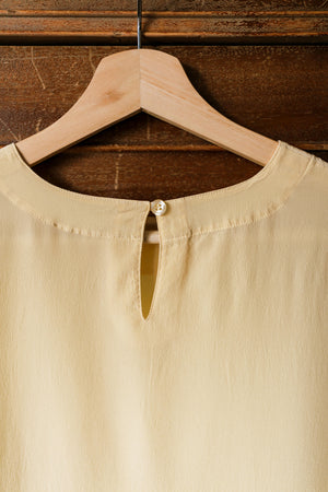 Pure Silk Pale Yellow Blouse