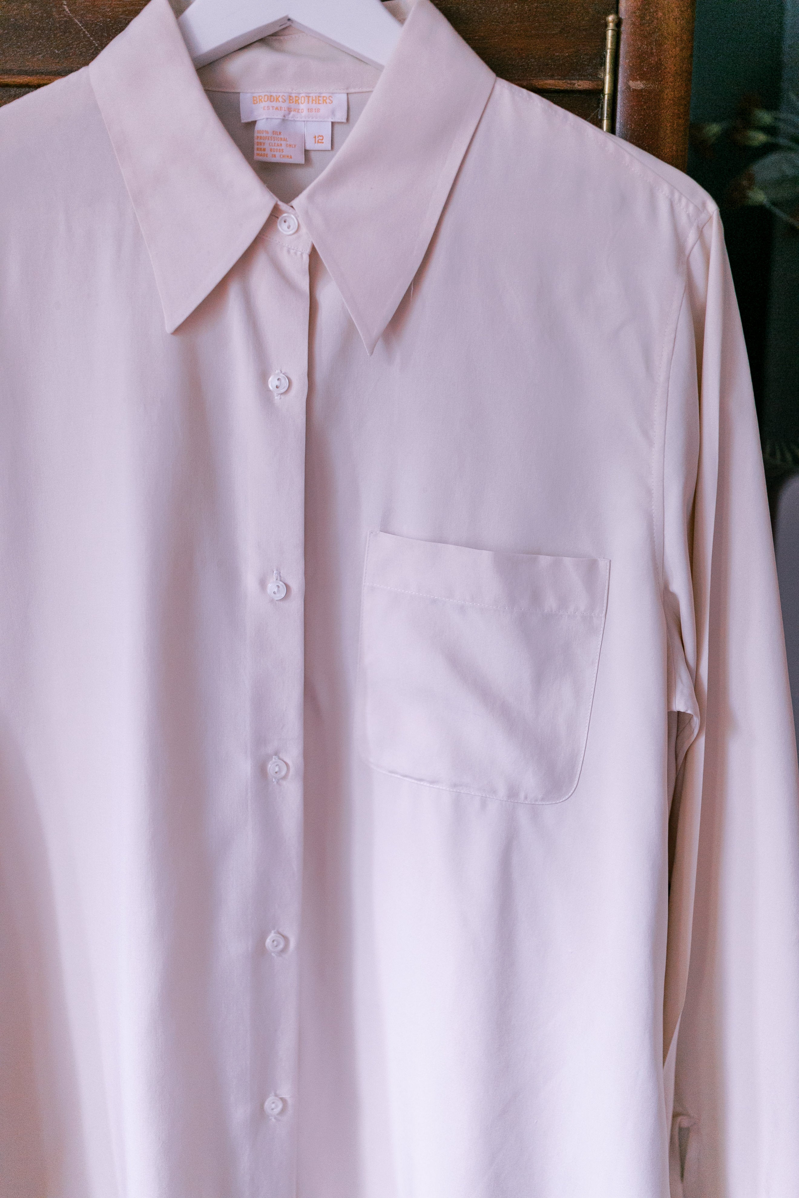Brooks Brothers 100% Silk Utility Blouse – Ever Thrift