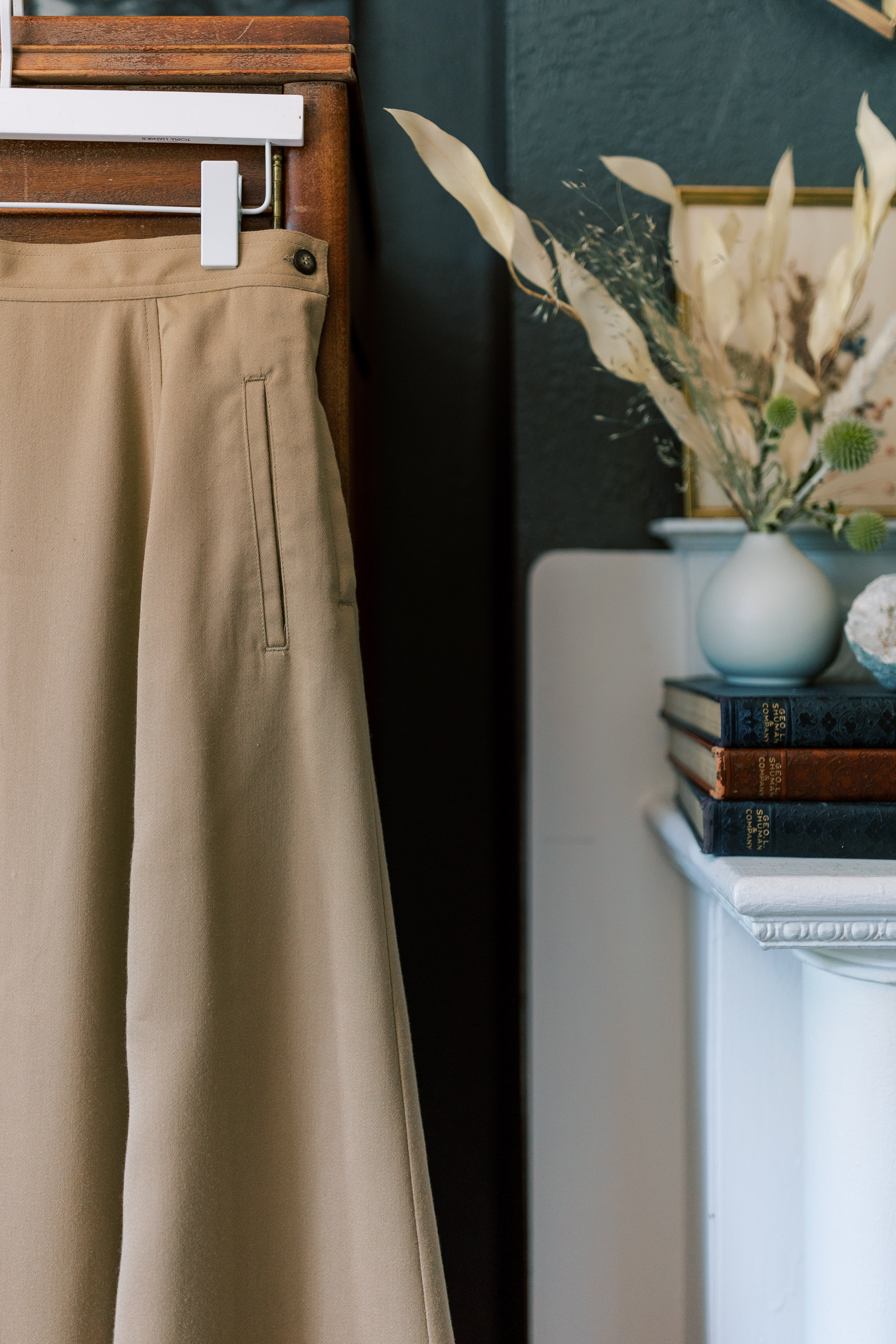 Vintage A-Line Midi Skirt
