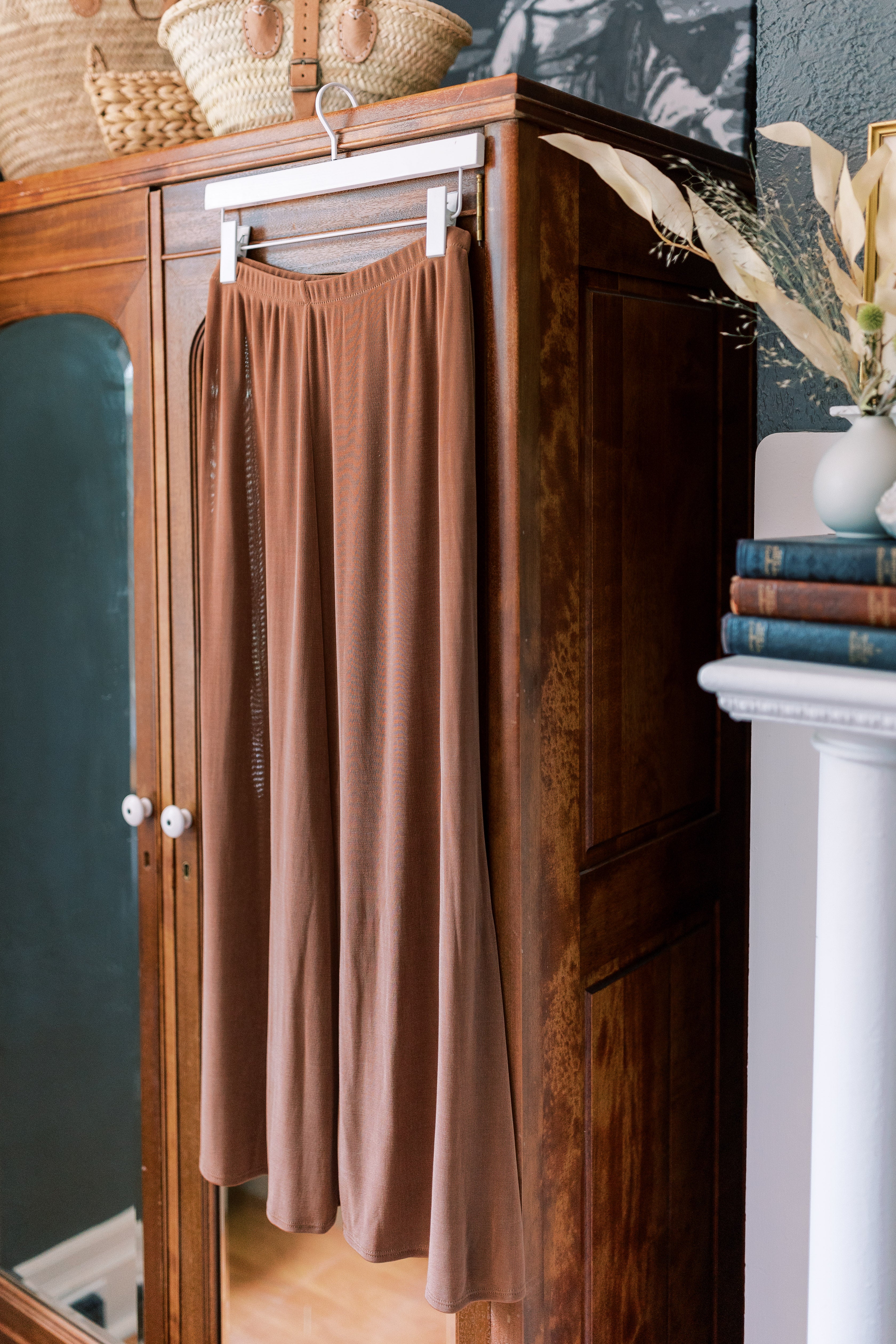 Vintage Made in the USA Copper Maxi Skirt (Part of Set)