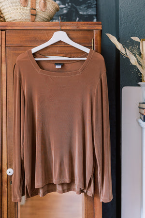 Made in the USA Vintage Copper Flowy Blouse (Part of Set)