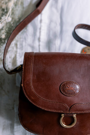 Genuine Leather Saddle Bag -- Tags Still On!