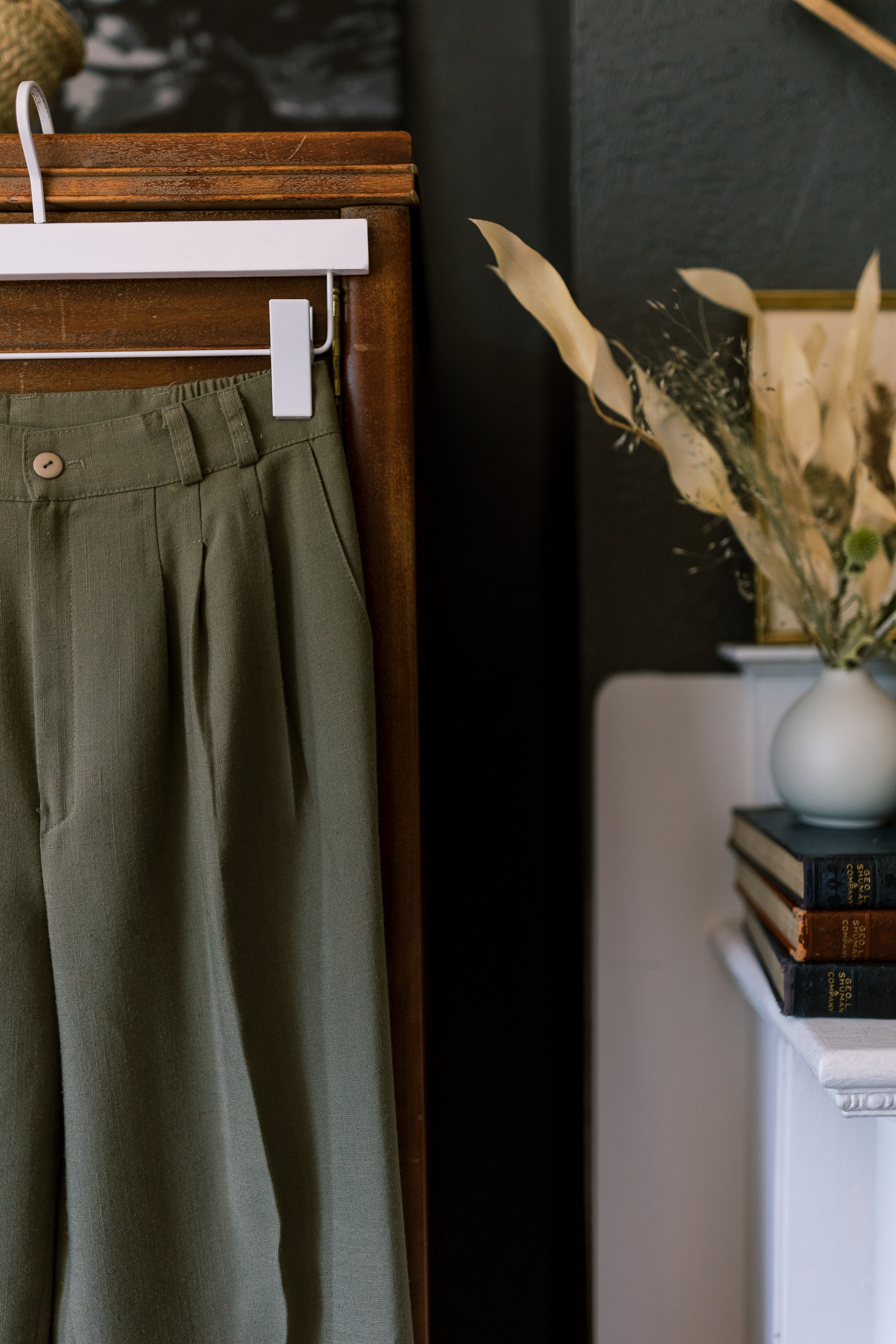 Made in the USA Olive-Green Trousers