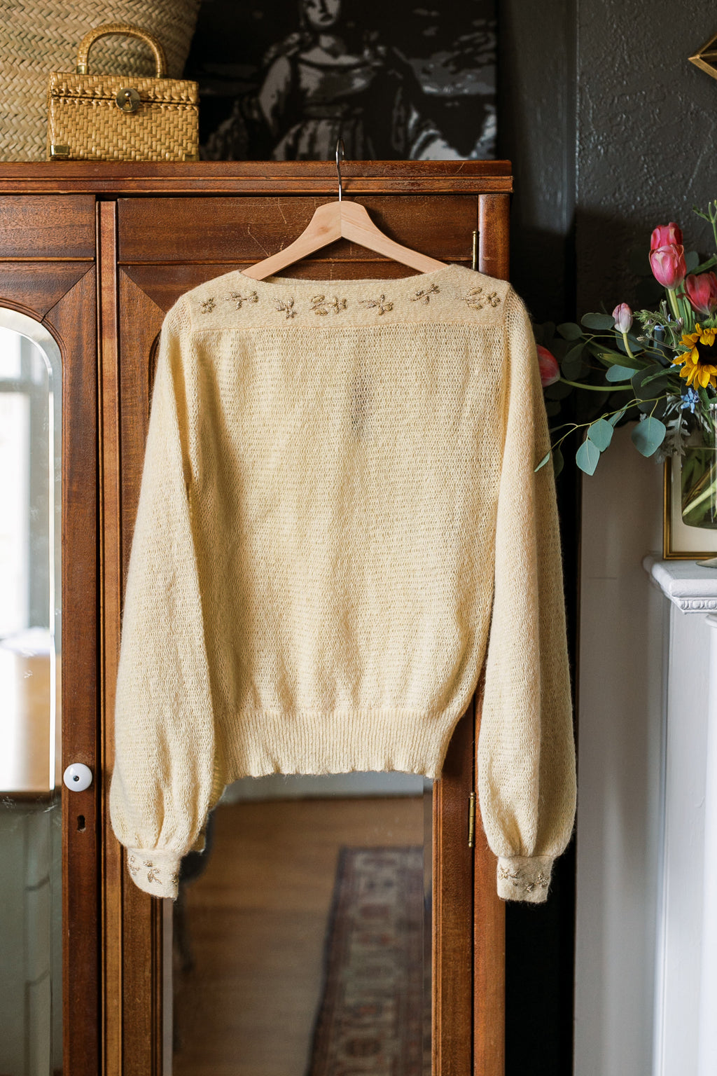 Buttercream Knitted Mohair Sweater