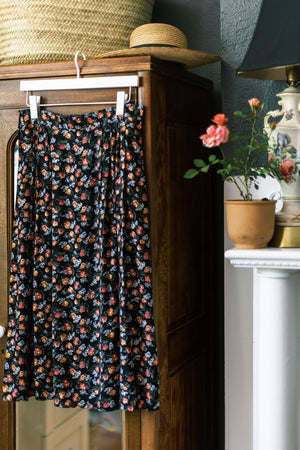 Made in the USA Floral Pleated Skirt (Part of set)