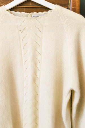 Vintage Cream Knitted Sweater