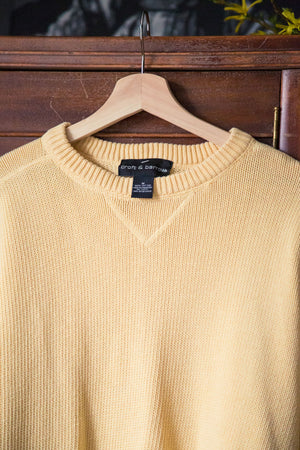 Vintage 80s  Buttercream Sweater
