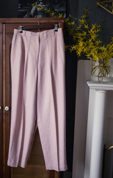 Vintage Wide Leg Pink Trousers – Ever Thrift