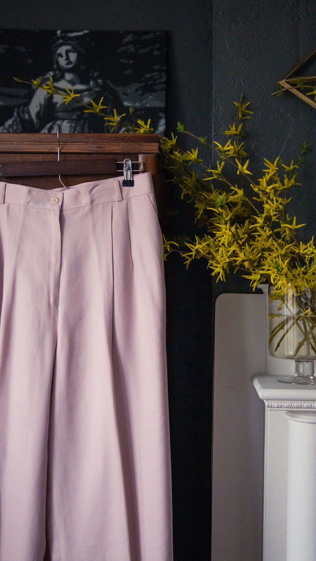 Vintage Wide Leg Pink Trousers – Ever Thrift