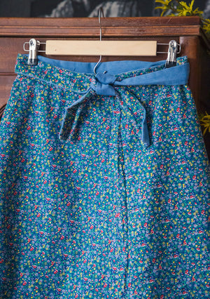 Vintage Reversible Wrap Skirt