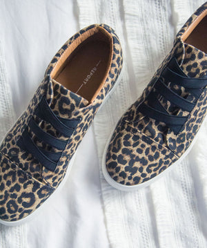 Leopard Print Platform Sneakers
