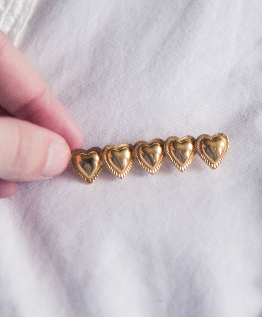 Vintage Hearts Pin