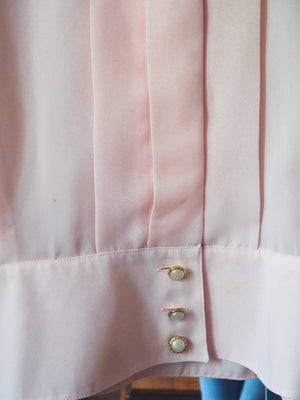 Vintage Pink Peter Pan Collar Blouse
