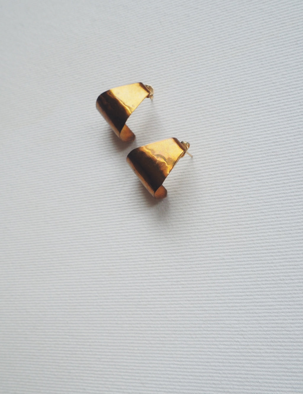 Bronze Hoop Studs