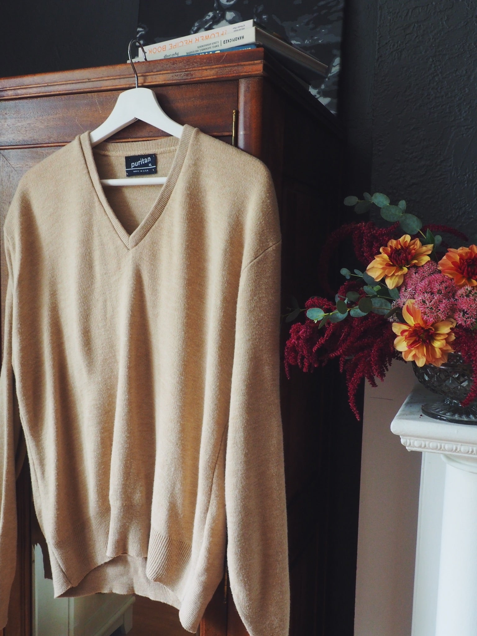 Vintage V-neck Pullover Sweater