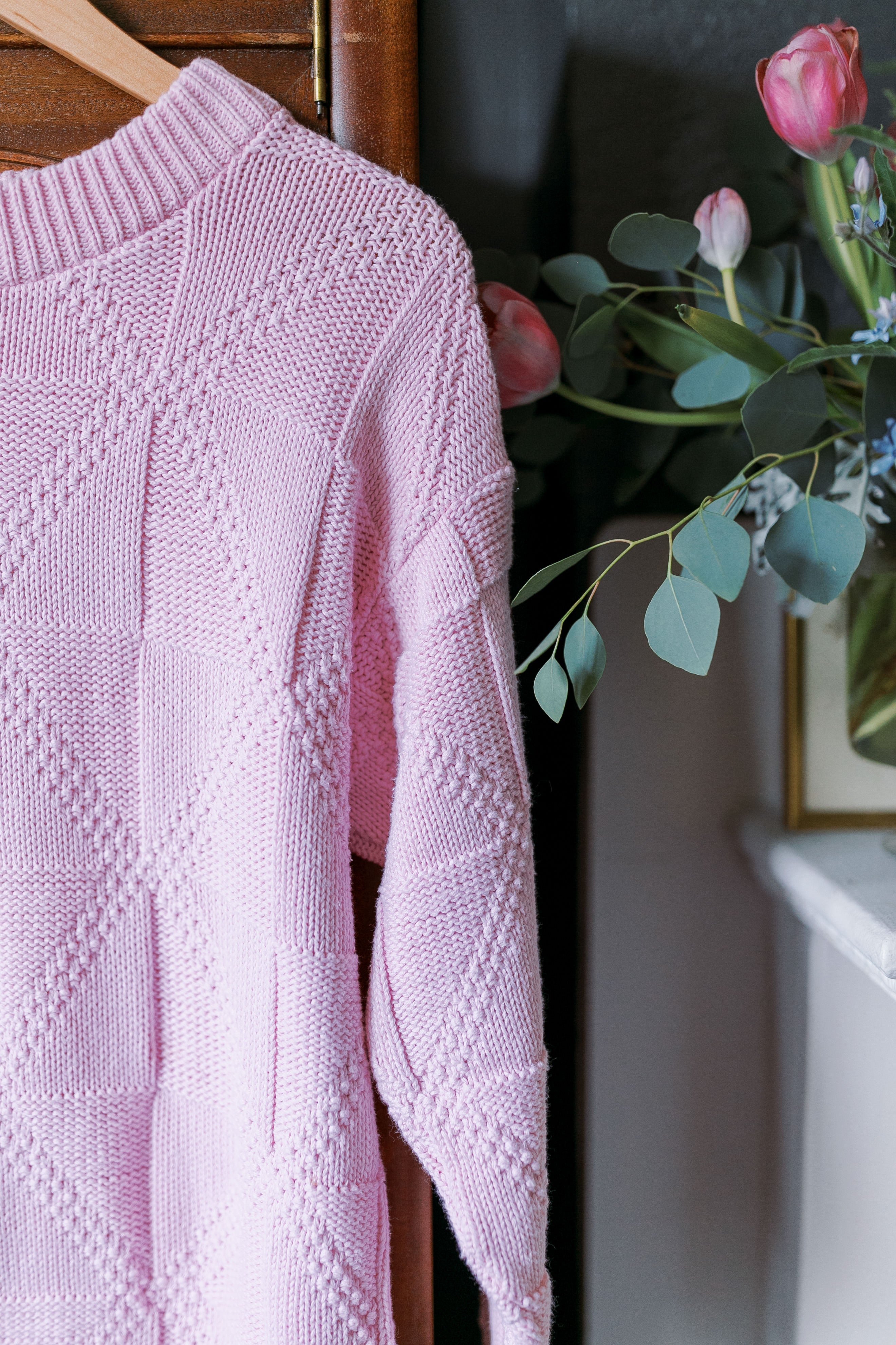 Made in the USA Vintage Pink Knitted Pullover