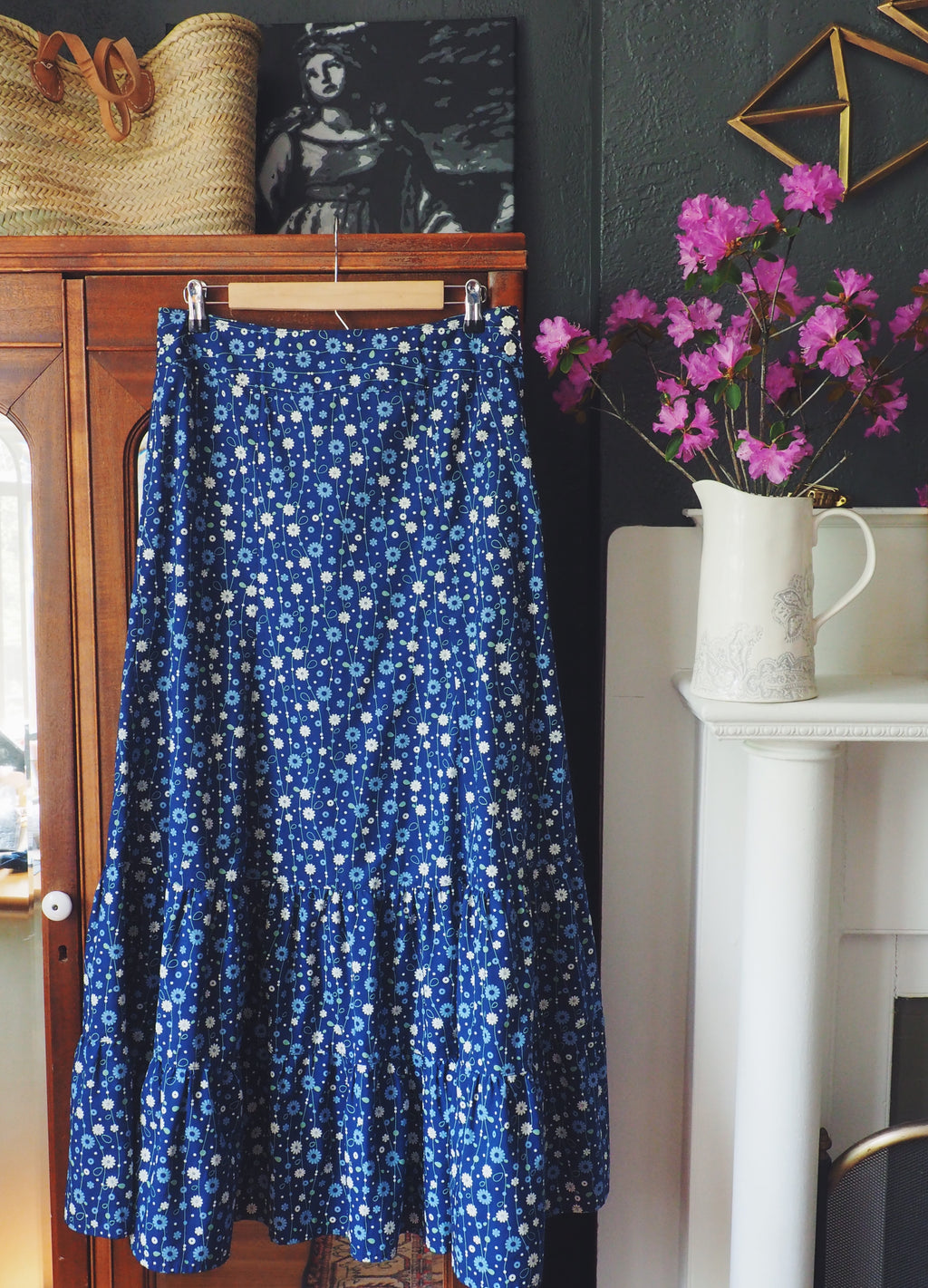 Vintage Hand Sewn Peasant Maxi Skirt