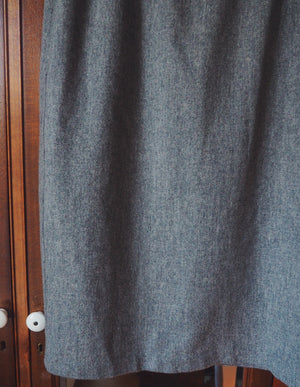 Vintage Wool Pencil Midi Skirt