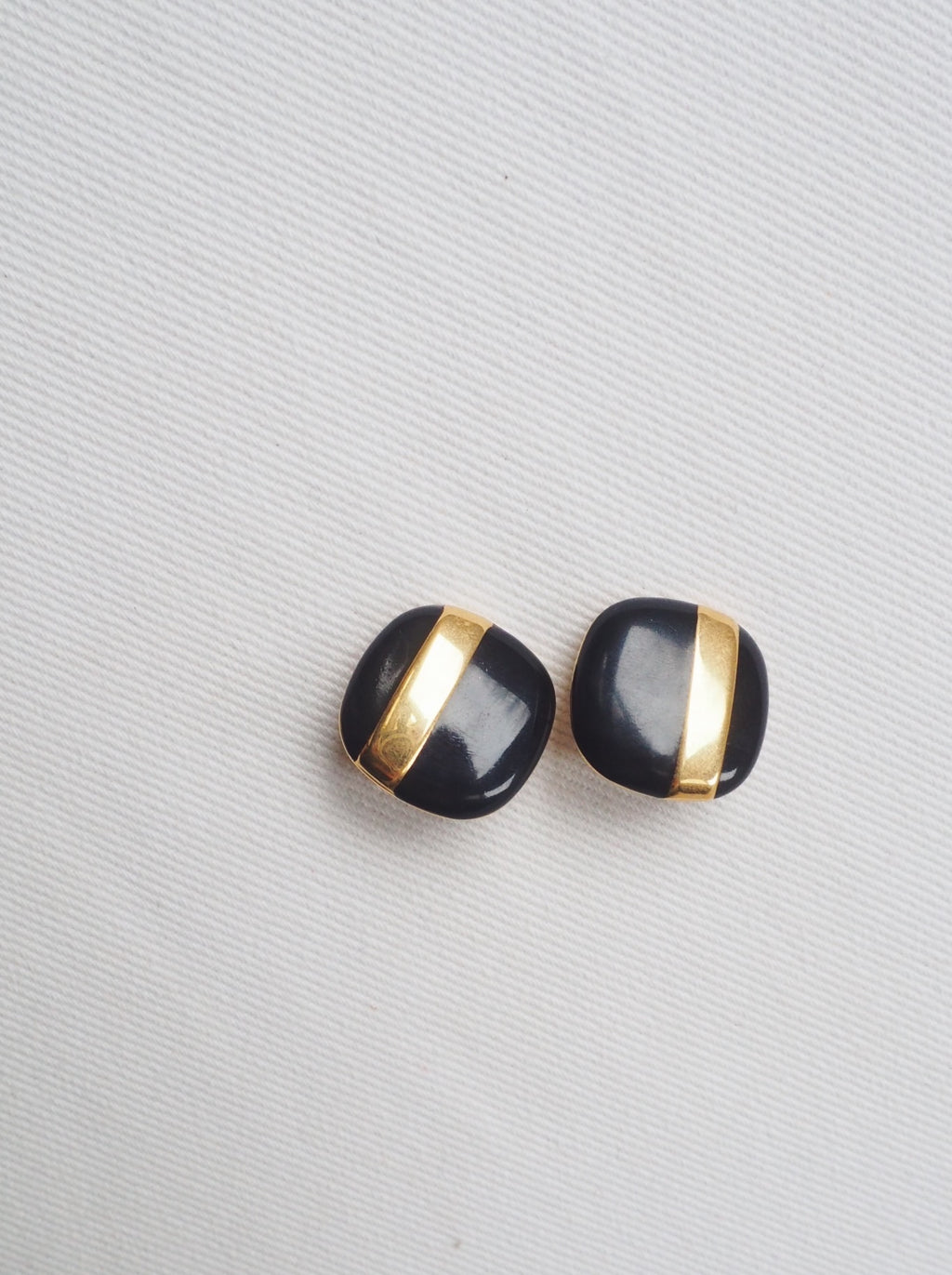 Vintage Striped Statement Studs