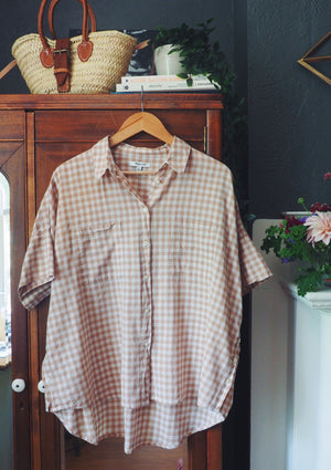 Madewell Gingham Short-Sleeve Button-Down