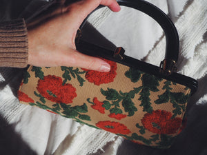 60s Floral Handbag