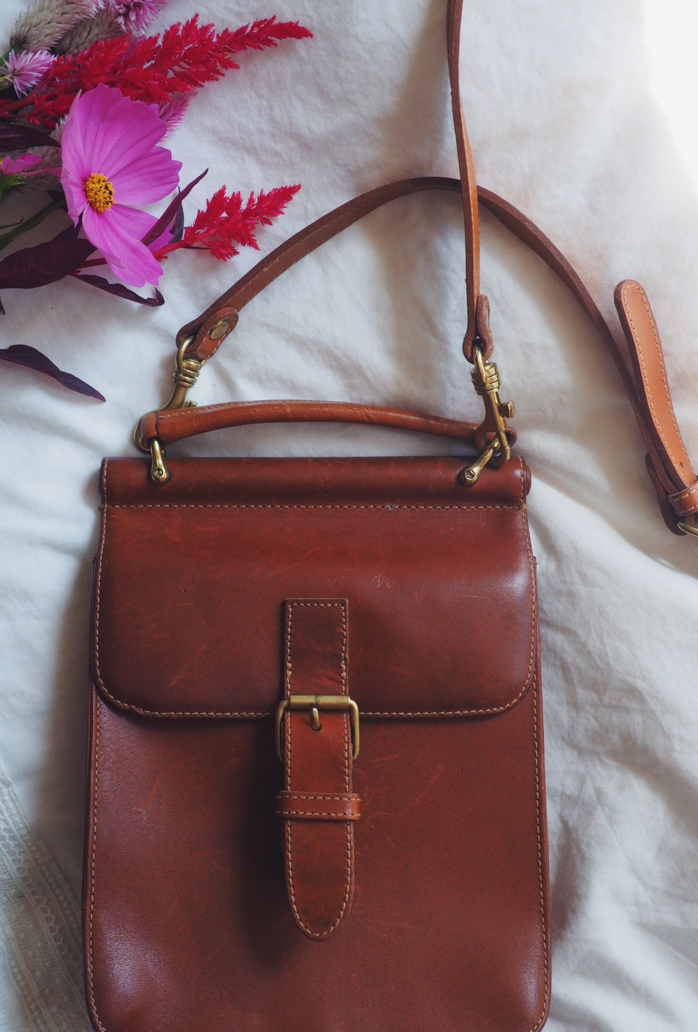 Vintage G.H Bass & Co. Leather Crossbody