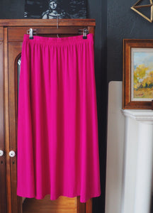 Vintage Hot Pink Maxi Skirt
