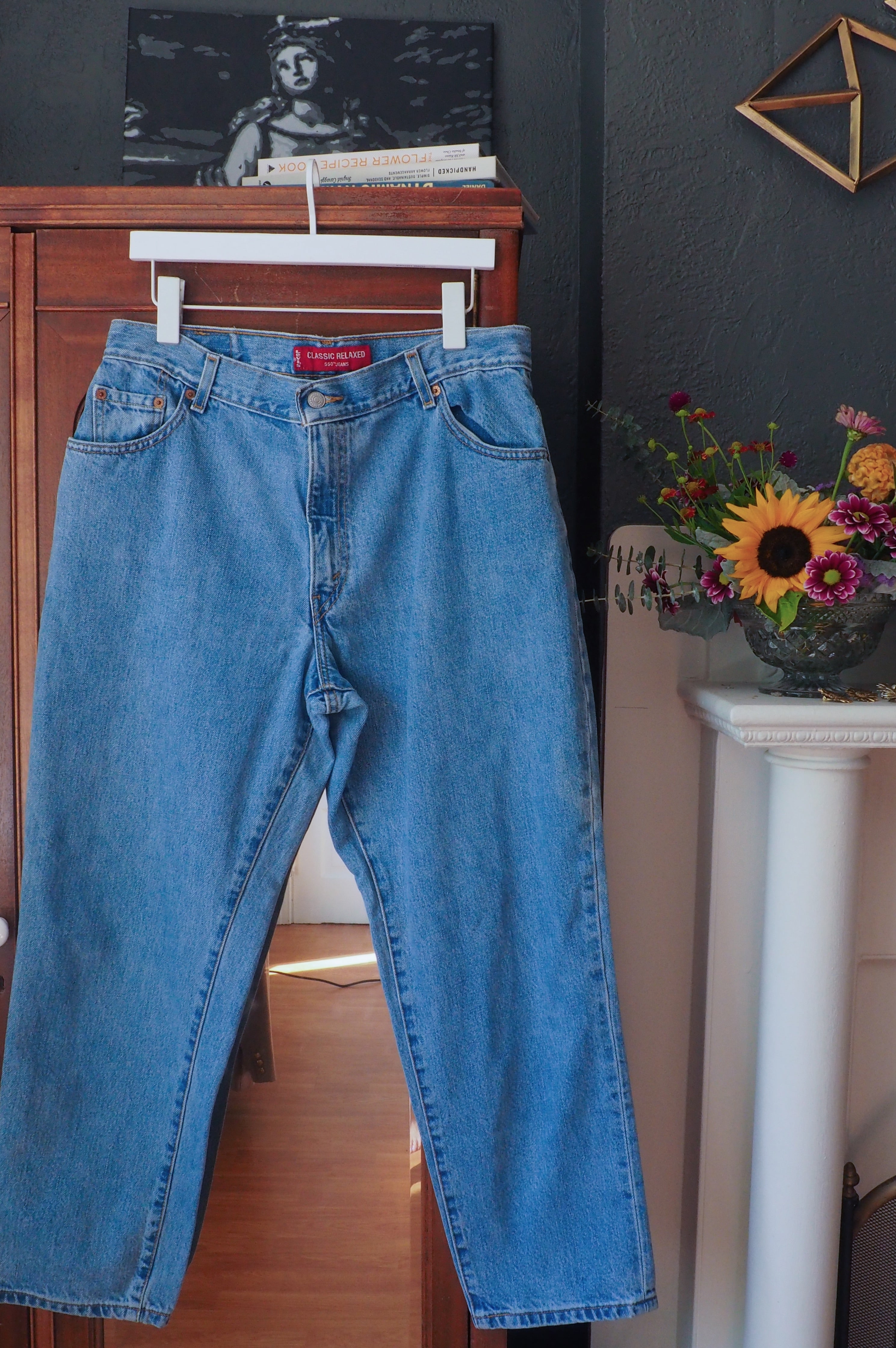 90s Levi's 550 Relaxed Fit Stonewash Denim