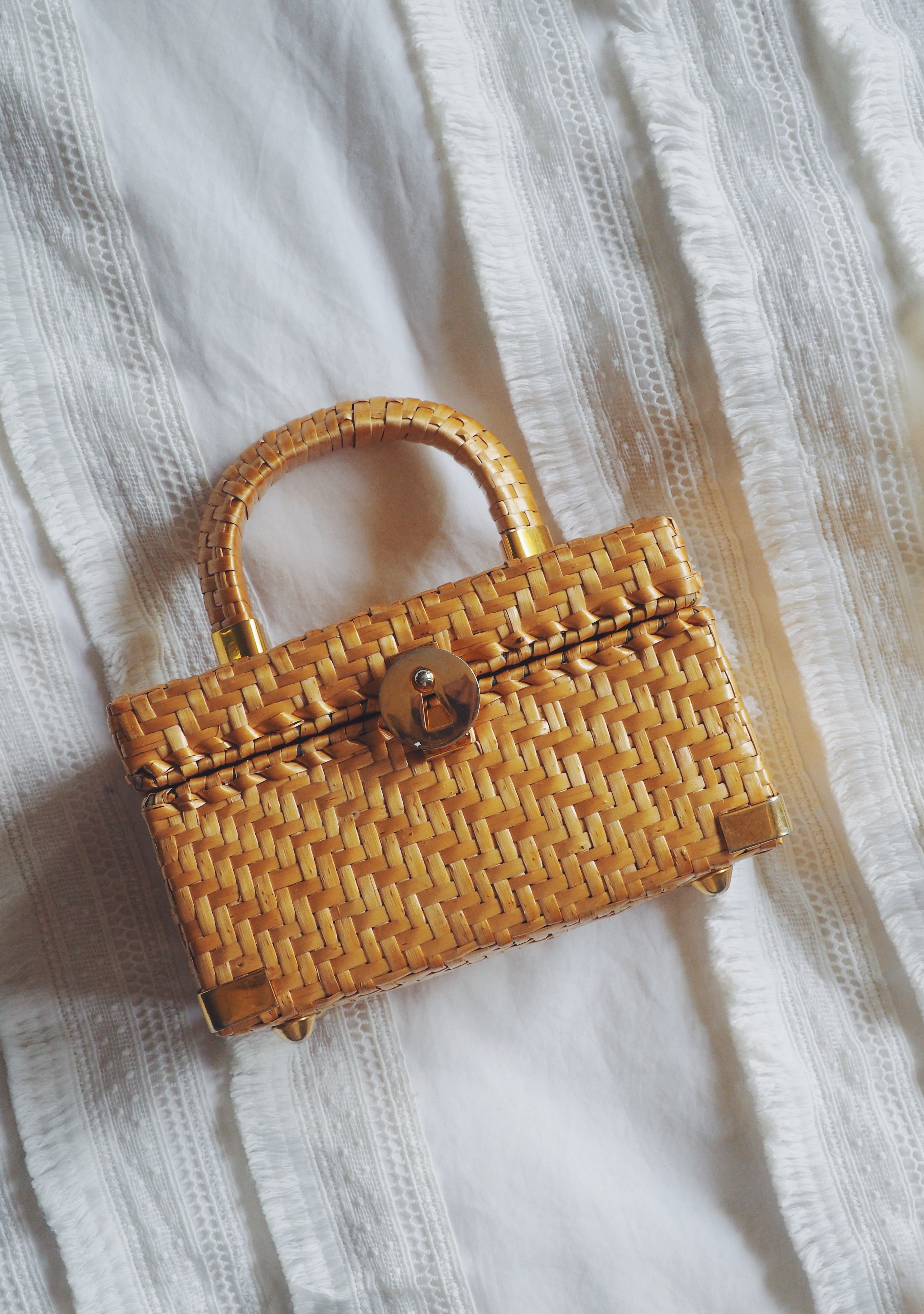 Vintage Woven Small Handbag