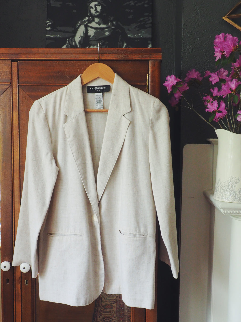 Vintage Sag Harbor Linen blend Blazer