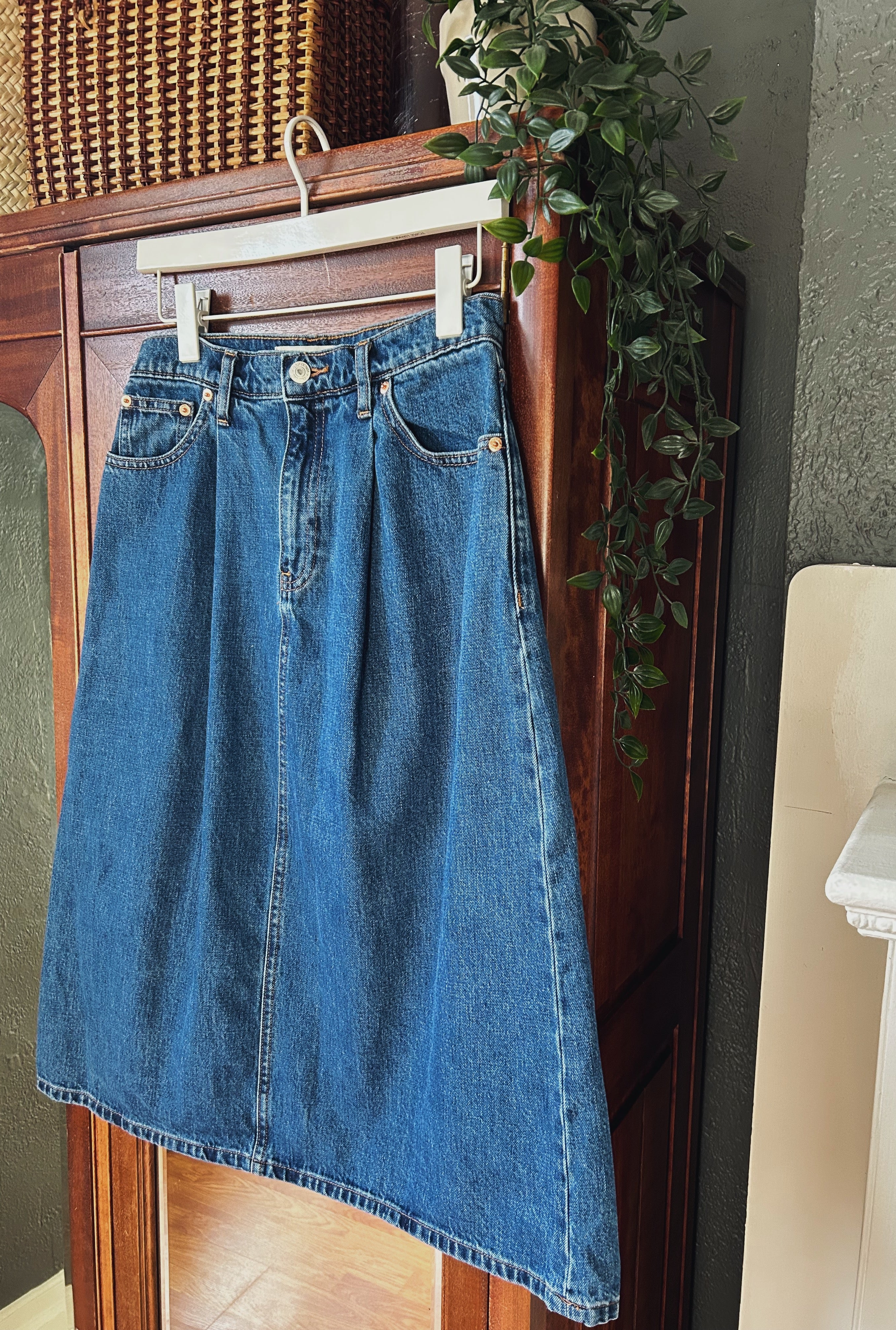 Gap Denim A-Line Midi Skirt – Ever Thrift, 60% OFF