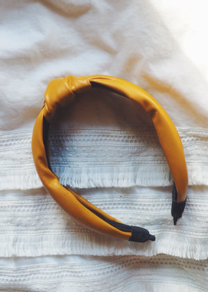 Marigold Leather Headband