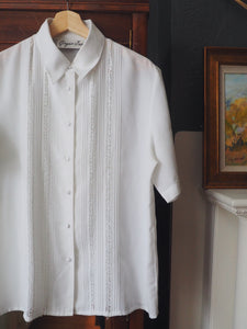 Vintage White Blouse