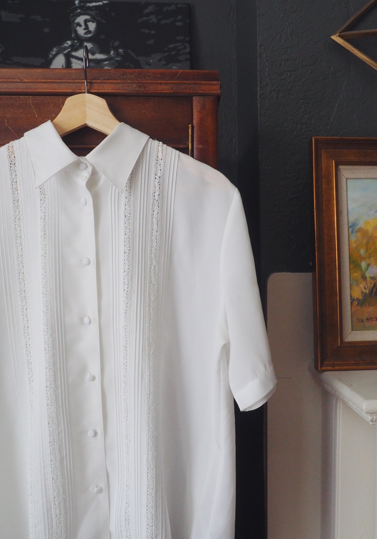 Vintage White Blouse