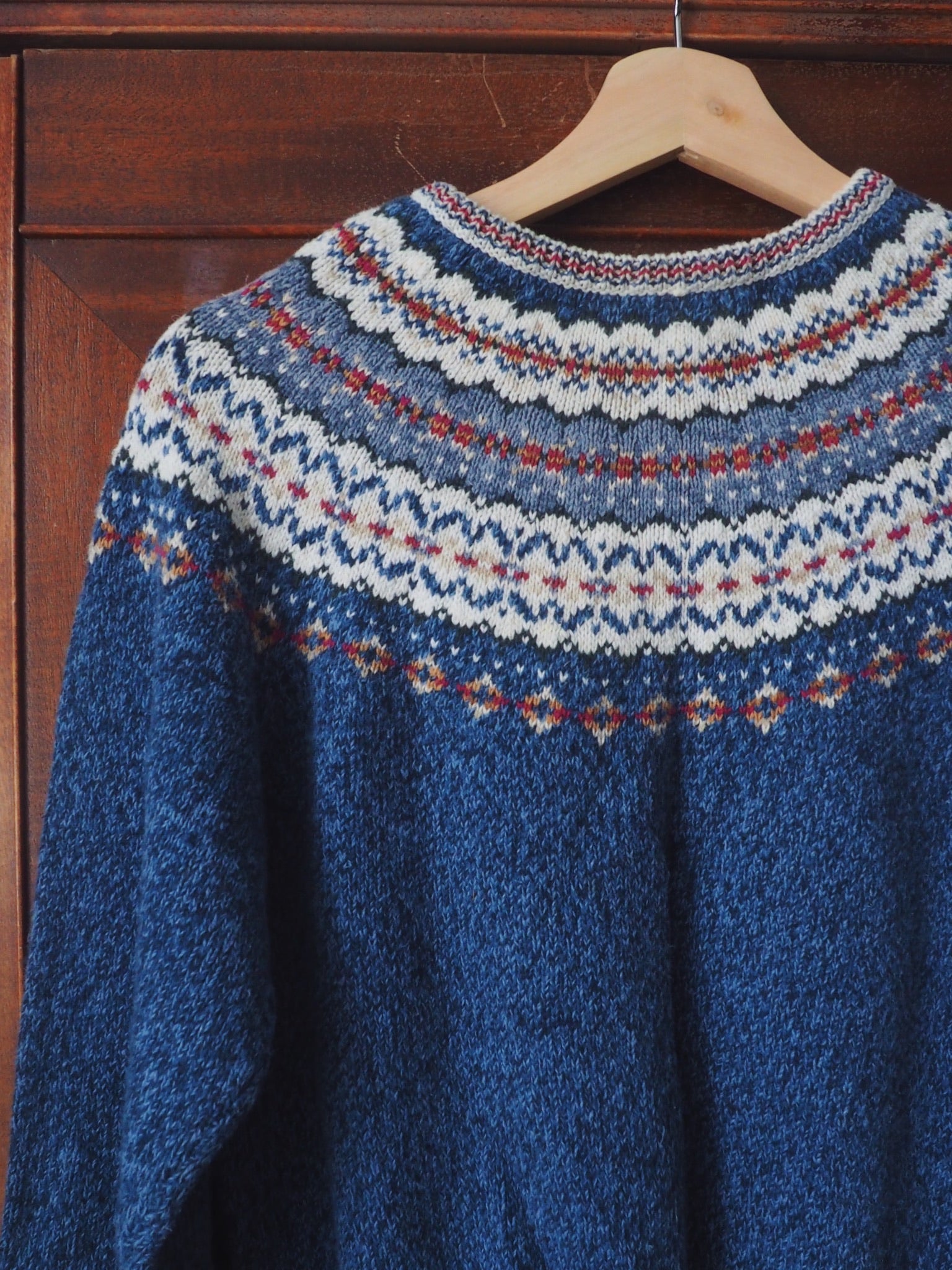 Vintage Blue Isle Sweater