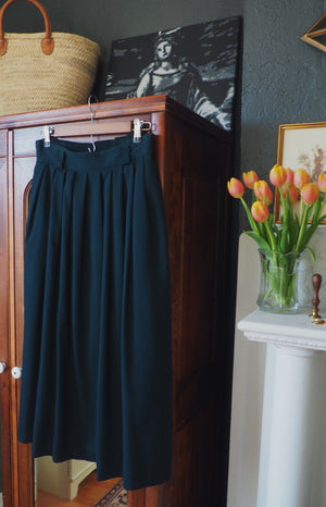 Made in the USA Vintage A-Line Midi Skirt