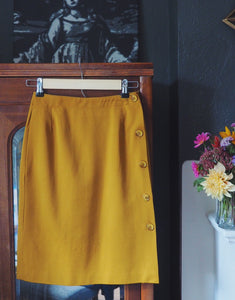 Vintage Wool Pencil Skirt