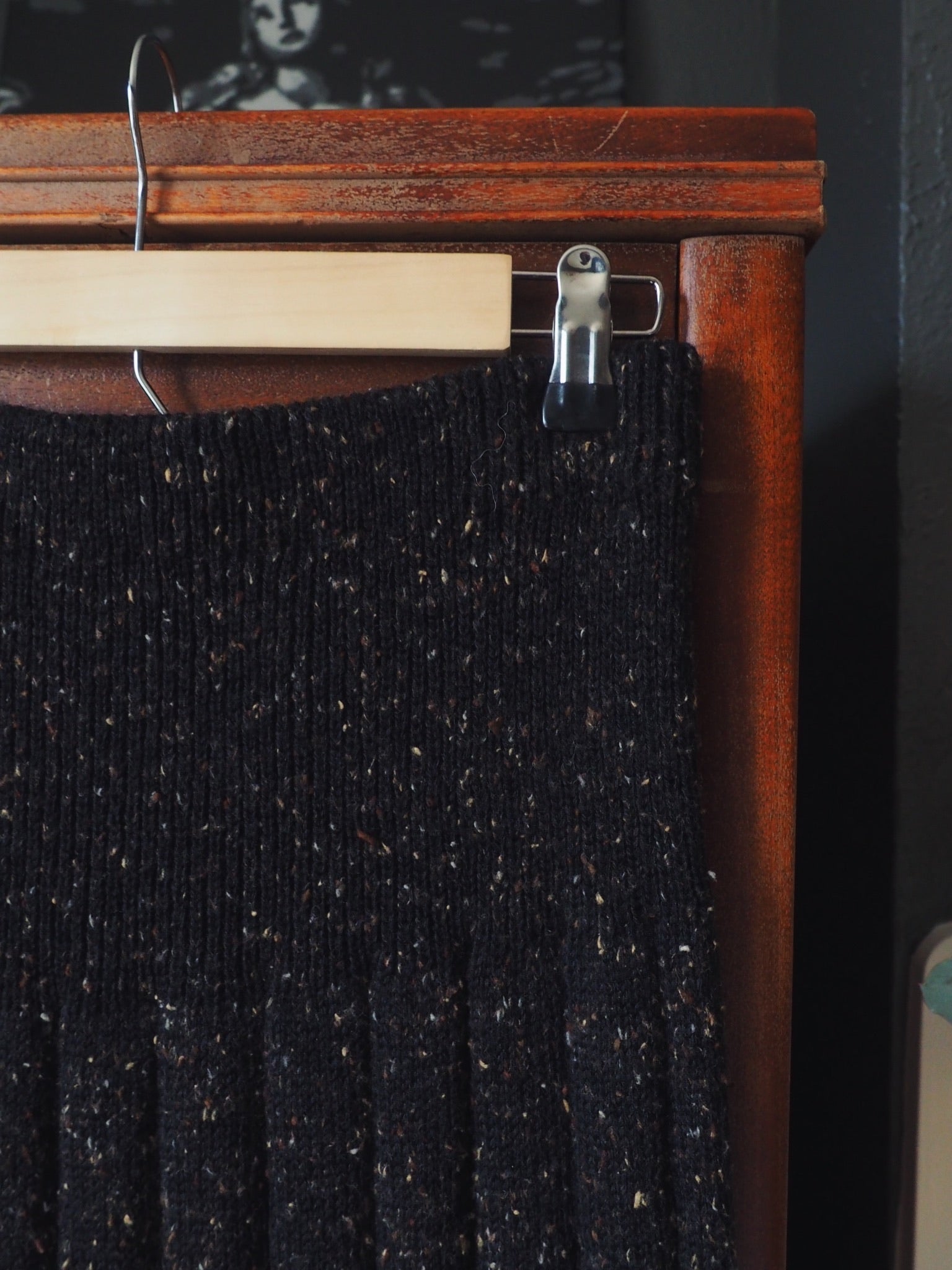 Vintage Sweater Column Skirt