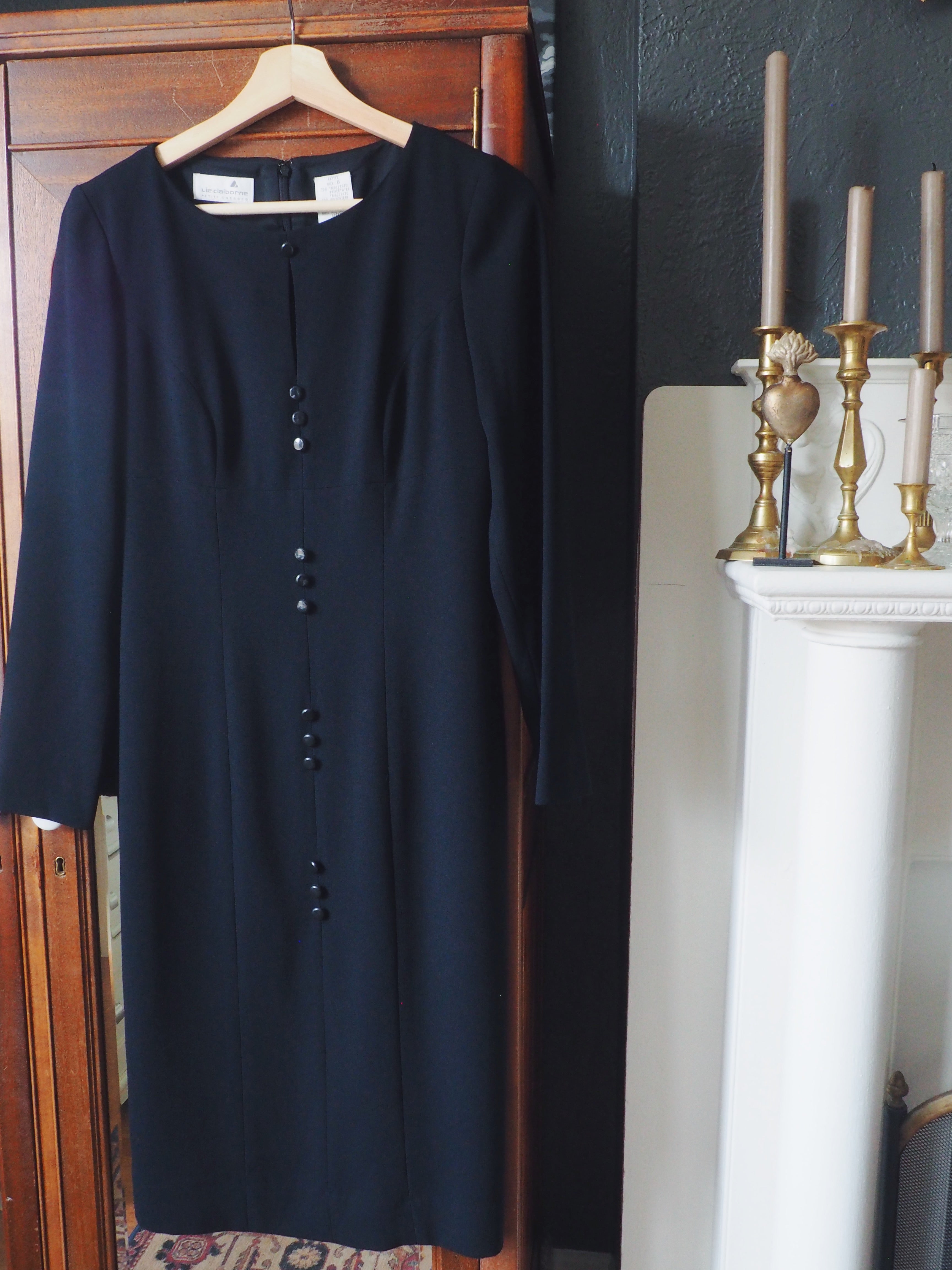 Vintage Liz Claiborne Button Midi Dress