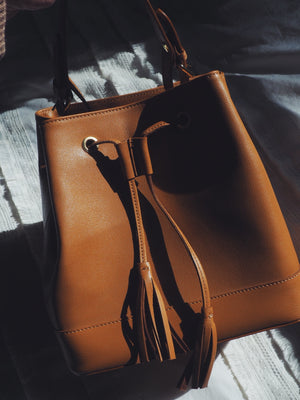 Genuine Leather Italian Bucket Bag