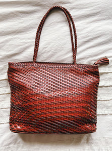 Talbots Leather Weave Purse