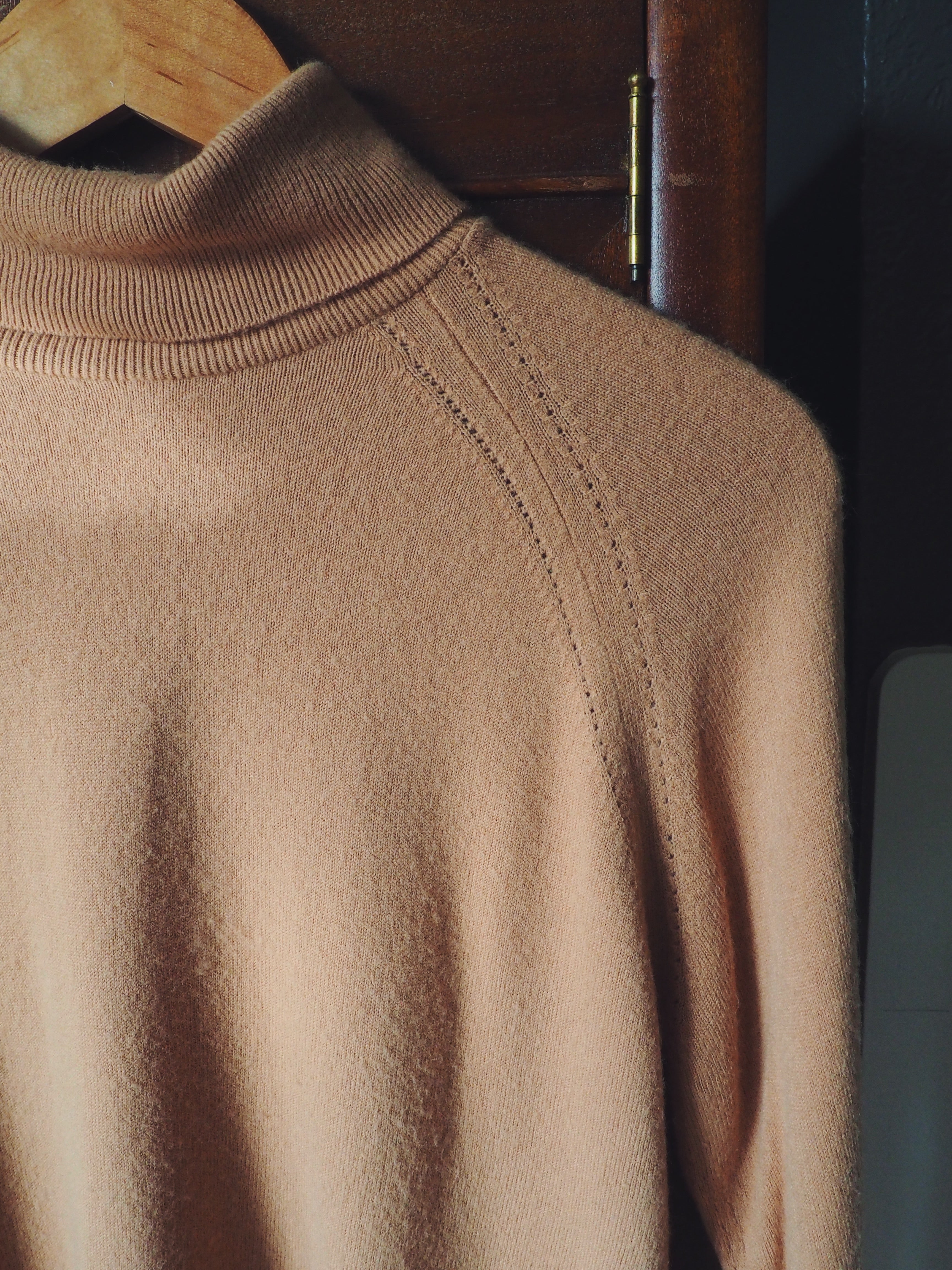 Vintage Camel Brown Turtleneck