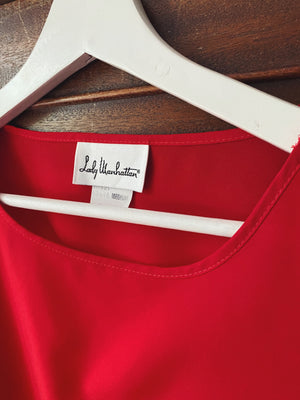 Made in the USA Red Blouse (Tags still on!)