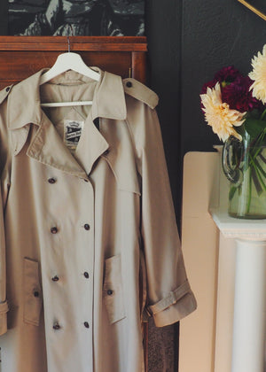 Vintage Double-Breasted Trench Coat