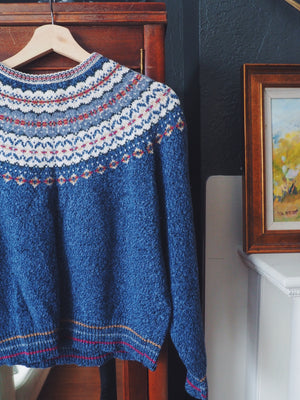 Vintage Blue Isle Sweater