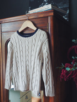 Vintage Boys Cable Knit Sweater