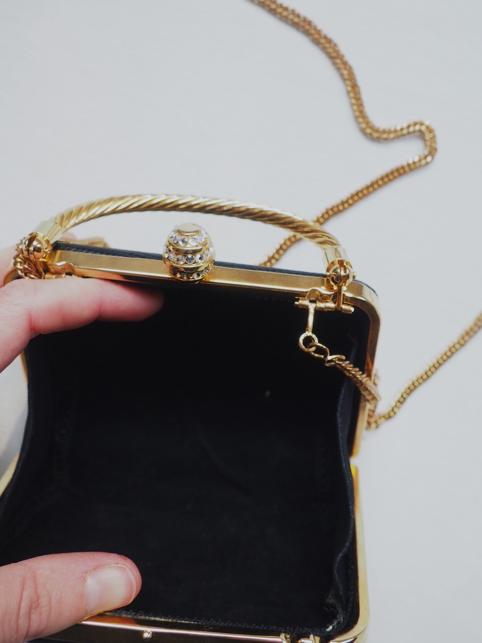 Vintage Black Box Evening Purse